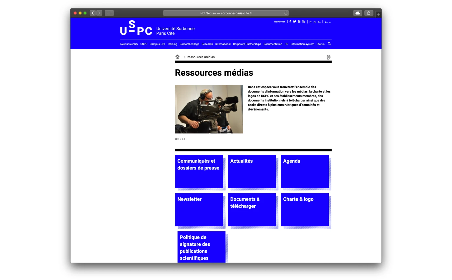 USPC’s new website